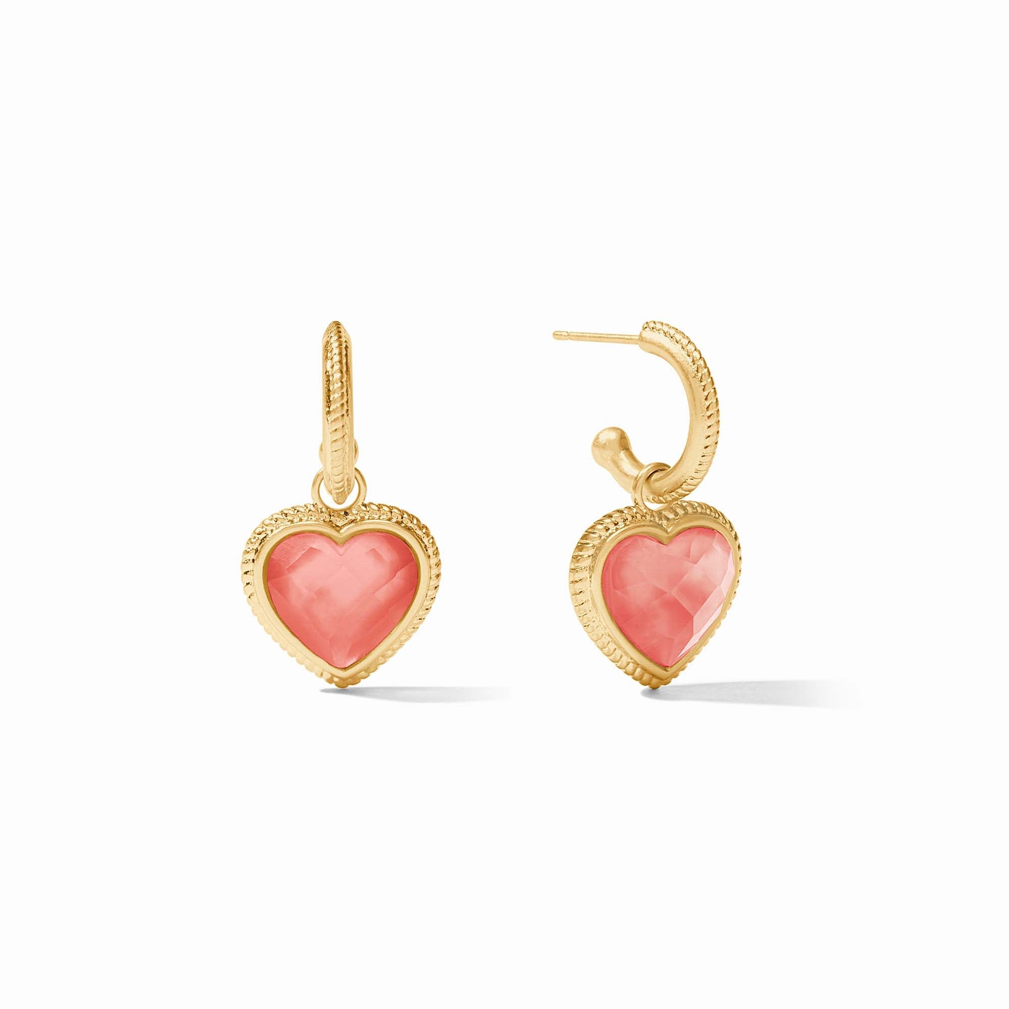 Heart Hoop & Charm Earring