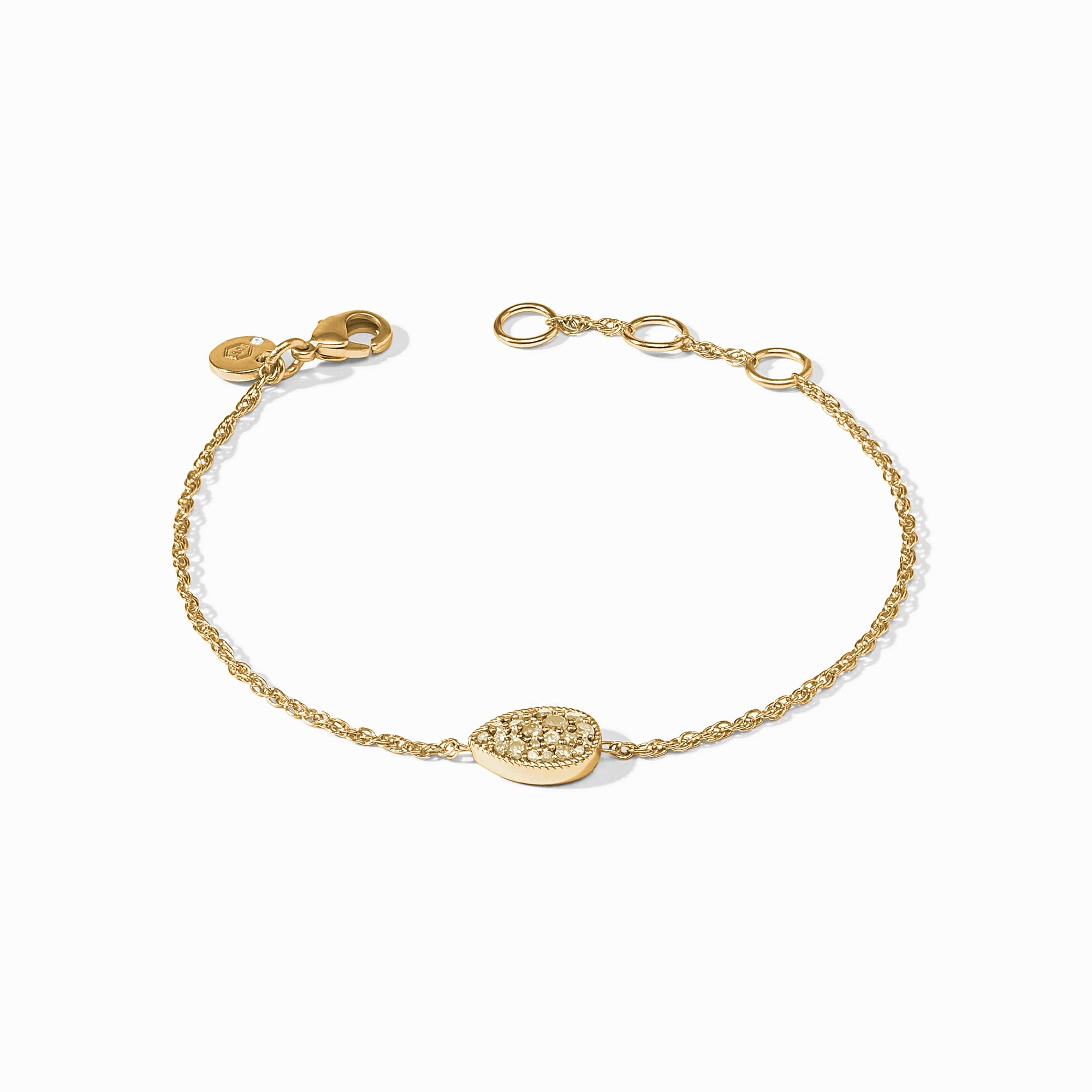 Pavé Teardrop Delicate Bracelet