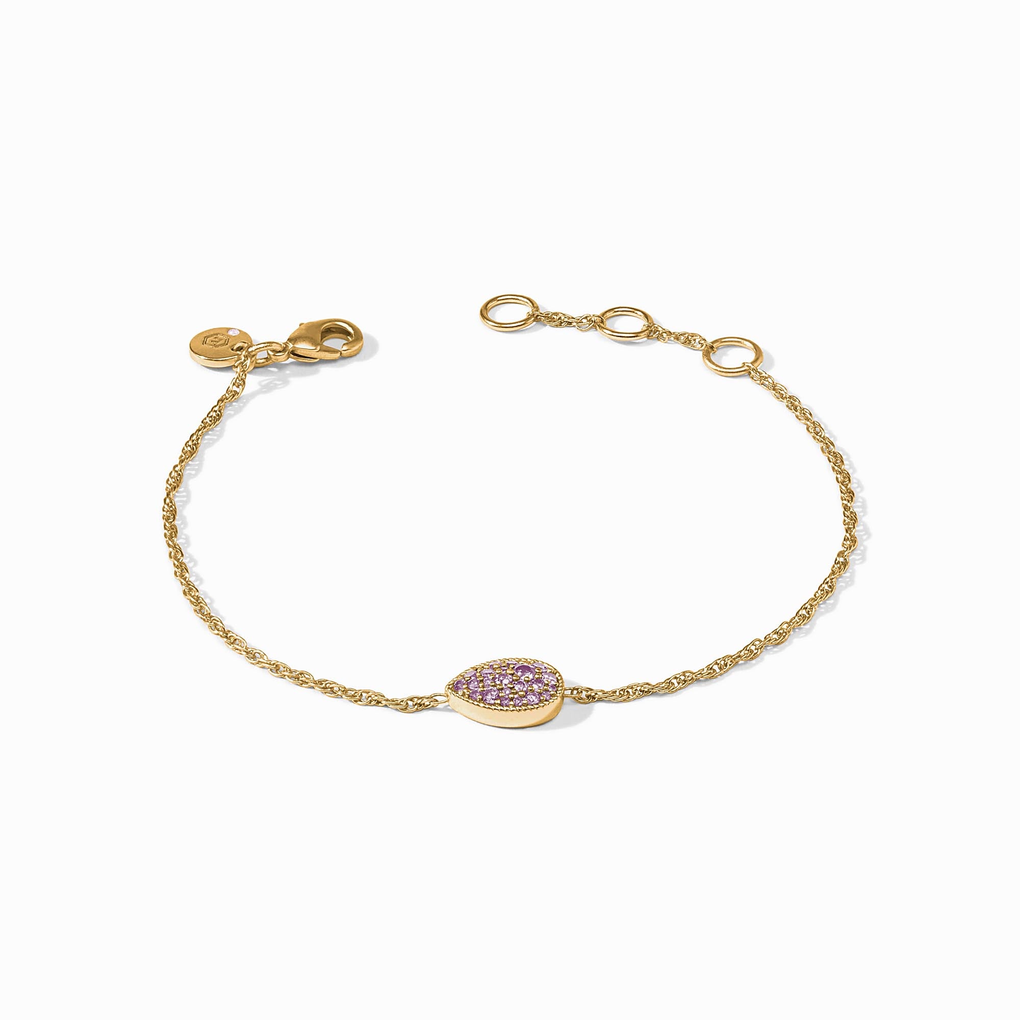 Pavé Teardrop Delicate Bracelet
