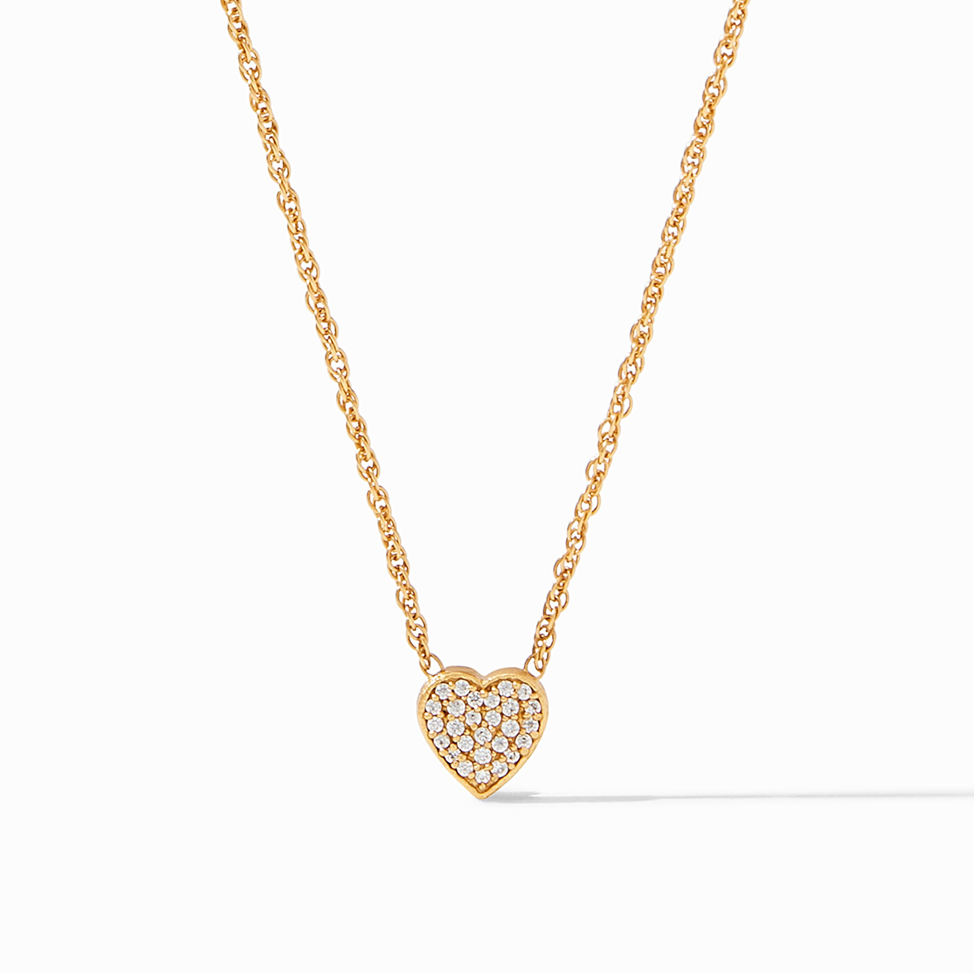 Heart Pavé Demi Delicate Necklace
