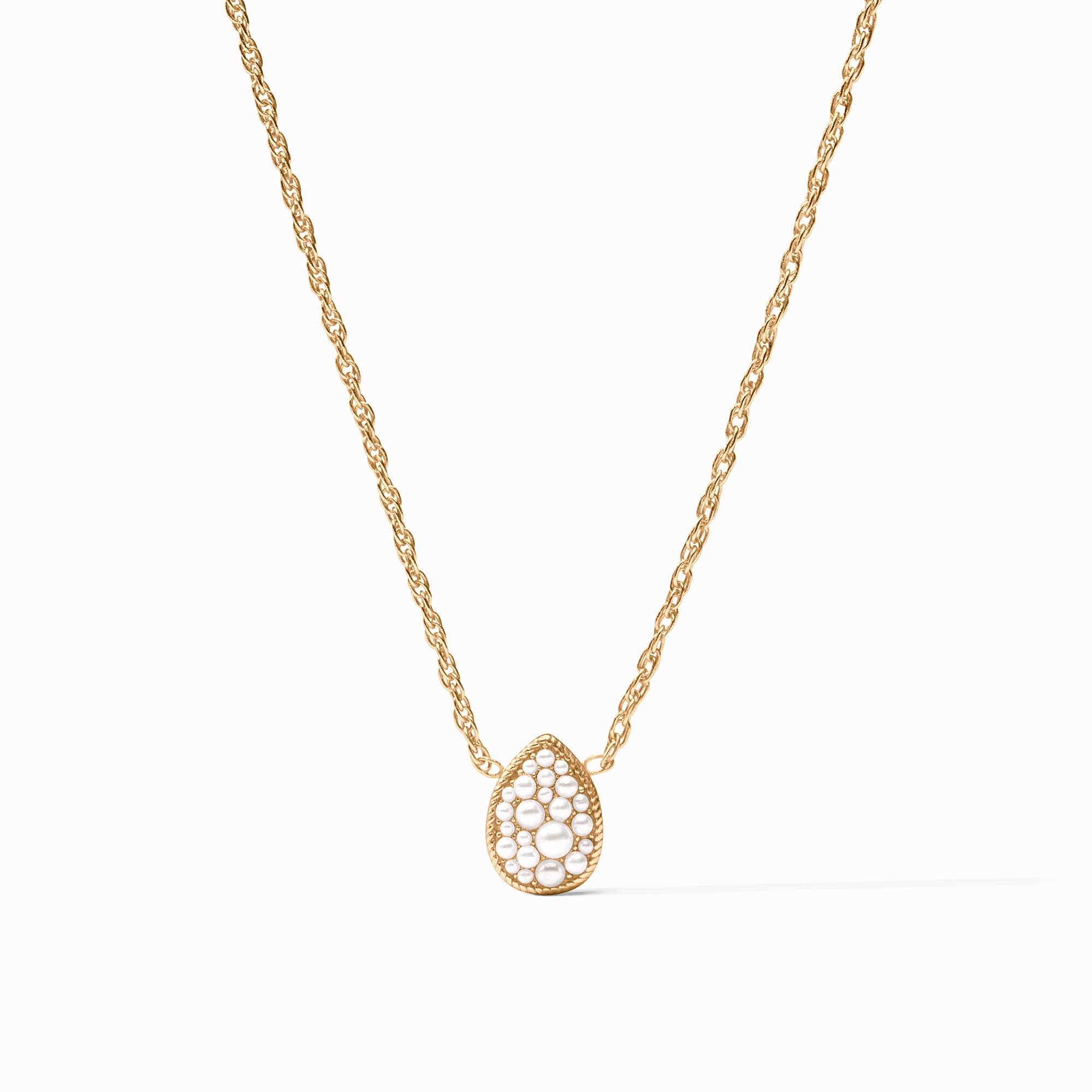 Pavé Teardrop Delicate Necklace