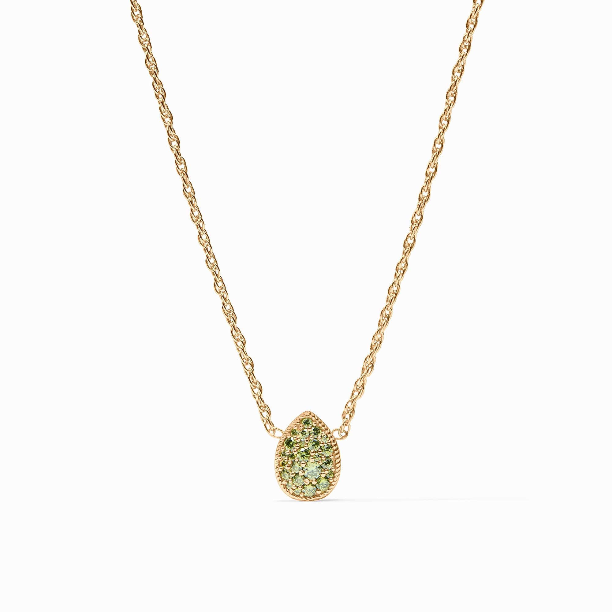 Pavé Teardrop Delicate Necklace