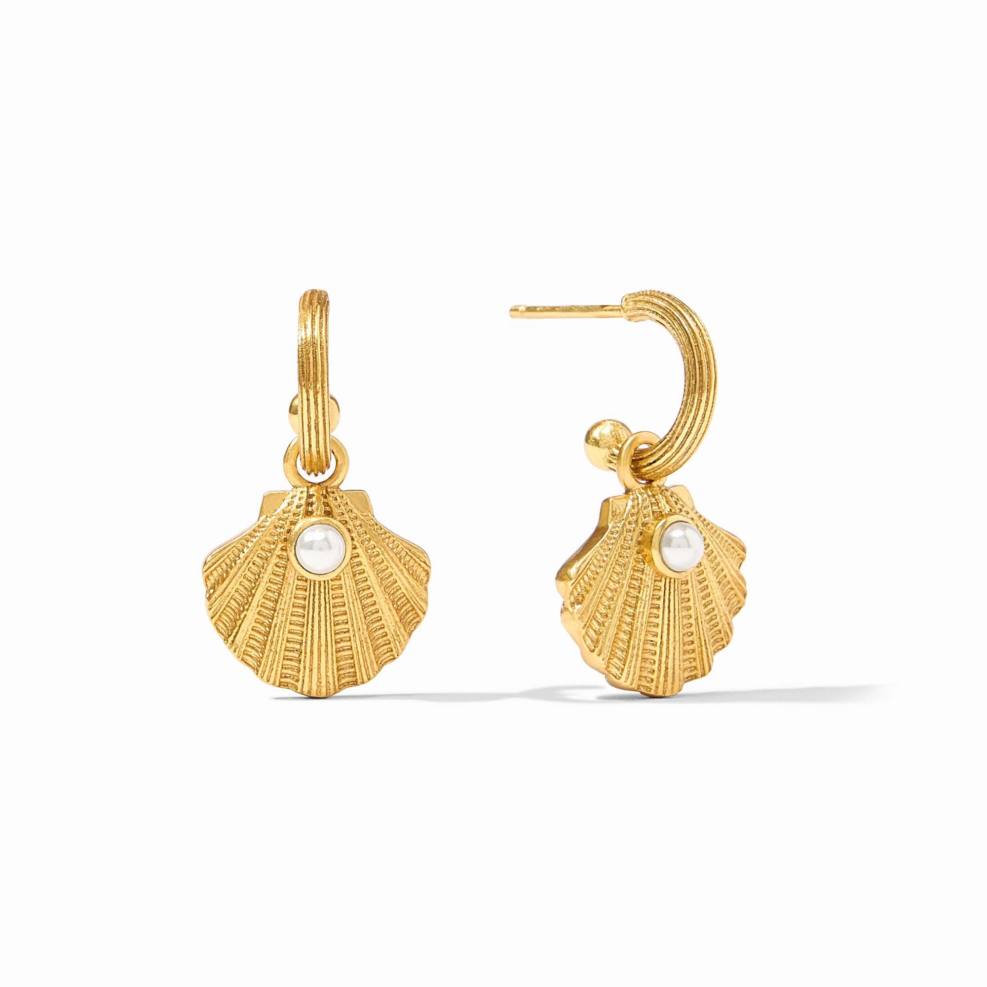 Sanibel Shell Hoop & Charm Earring