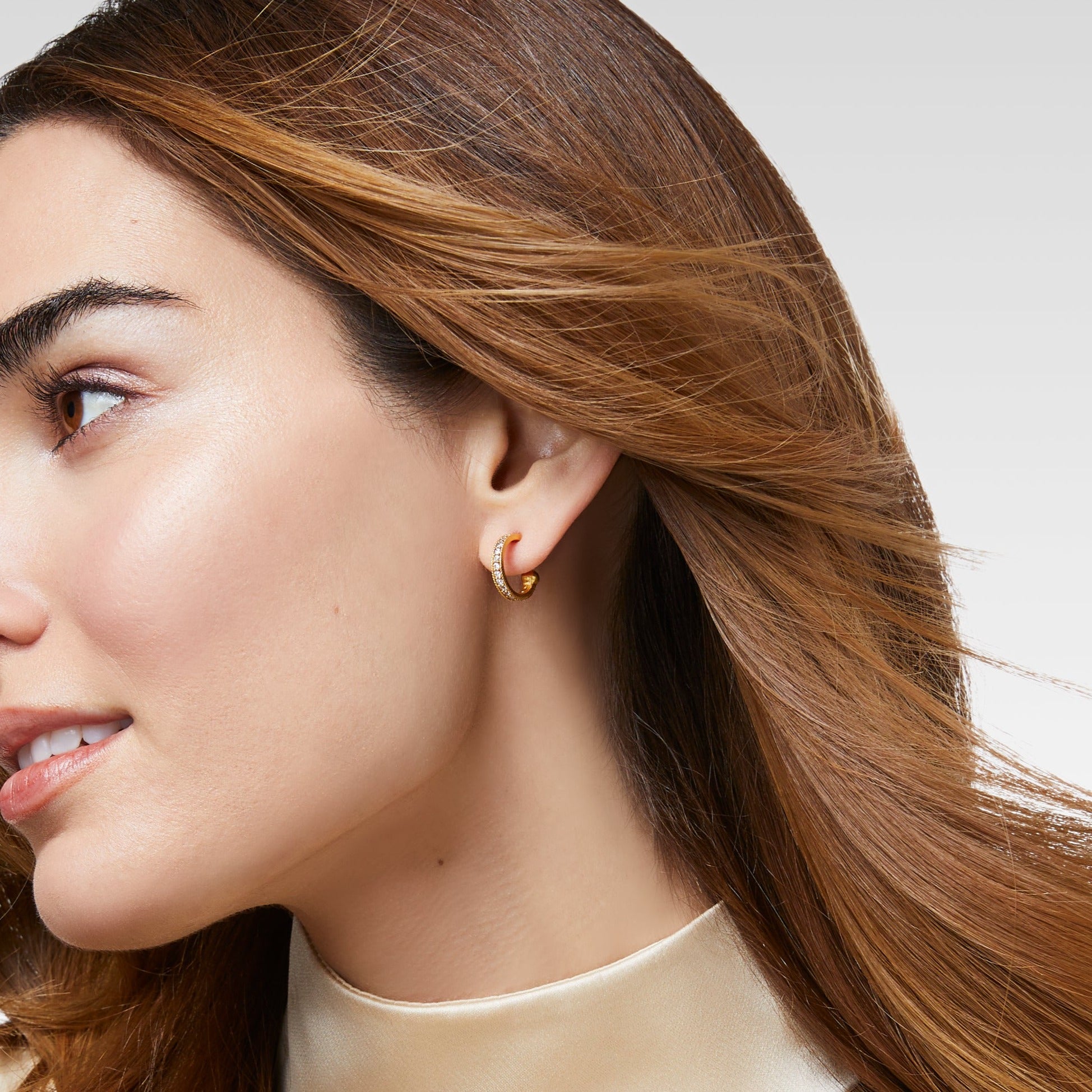 Odette Statement Hoop & Charm Earring