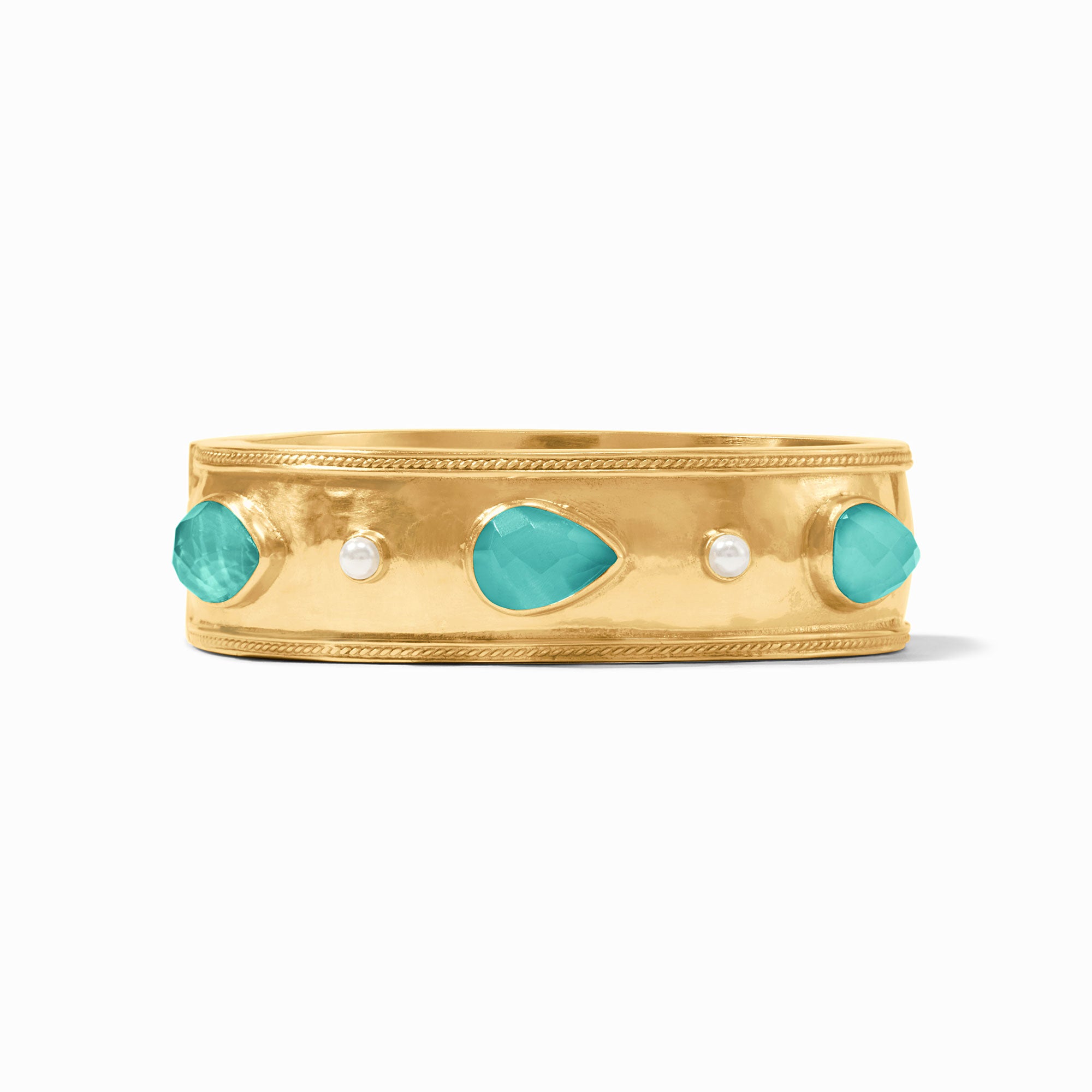 Cannes Stone Statement Hinge Bangle