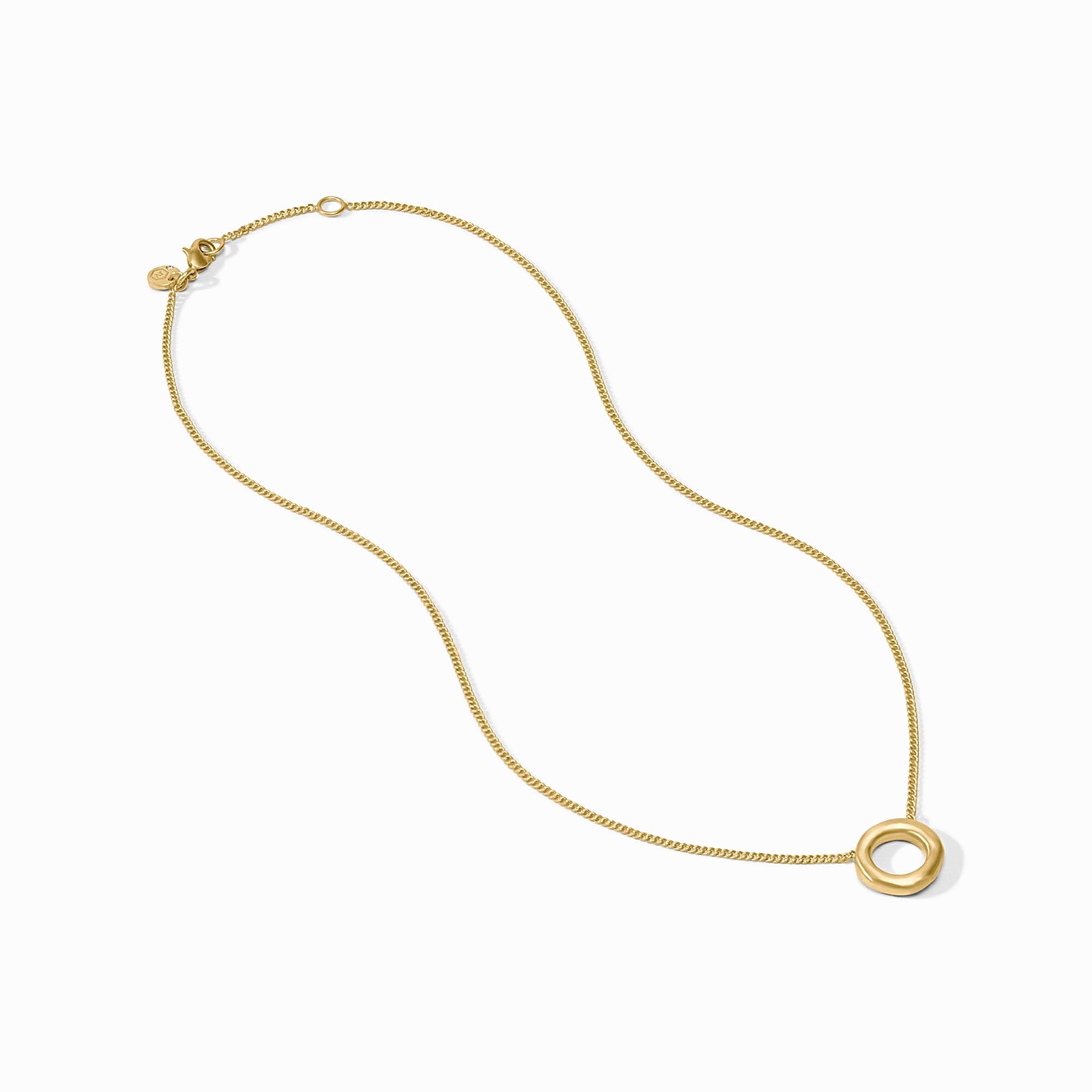Wave Circle Delicate Necklace