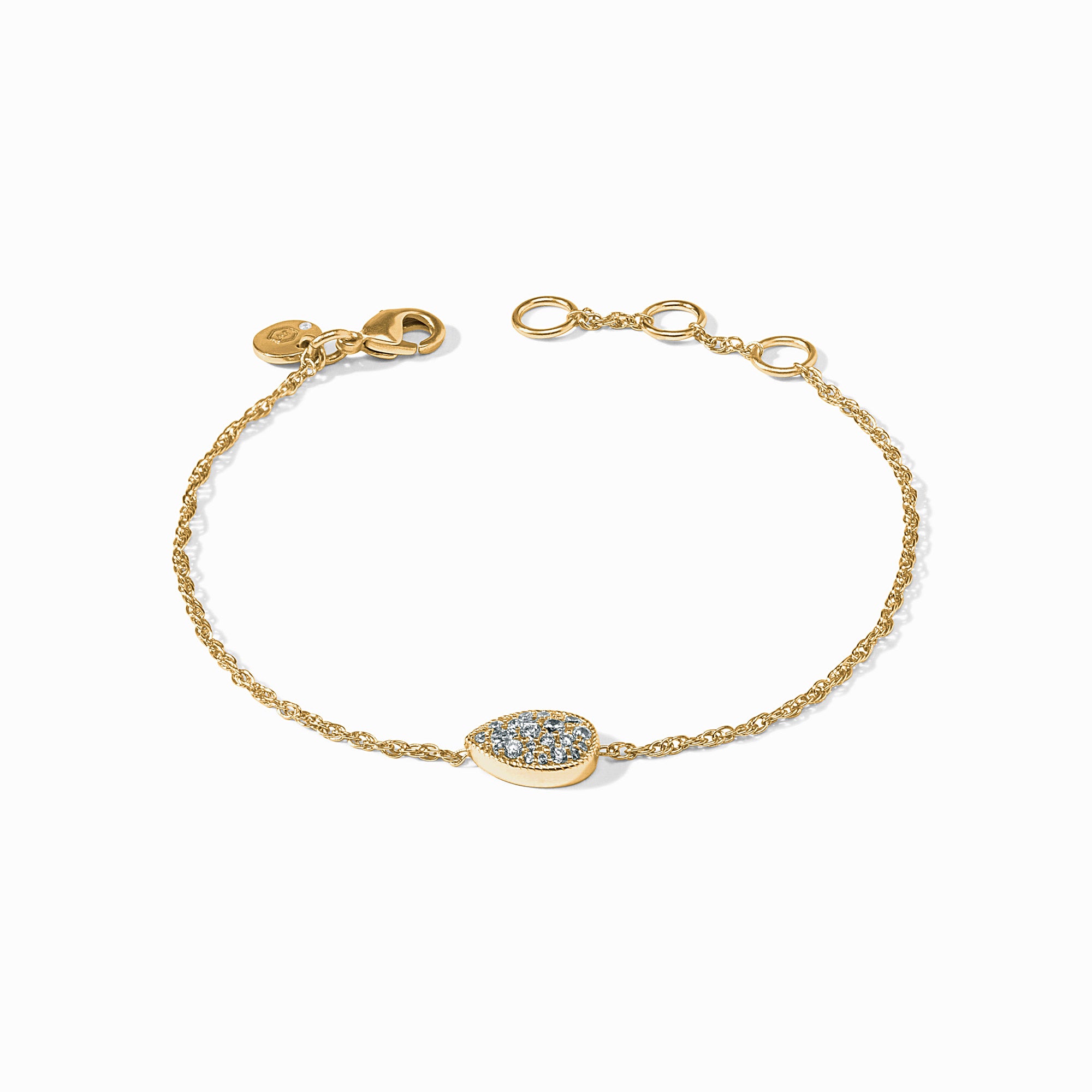 Pavé Teardrop Delicate Bracelet