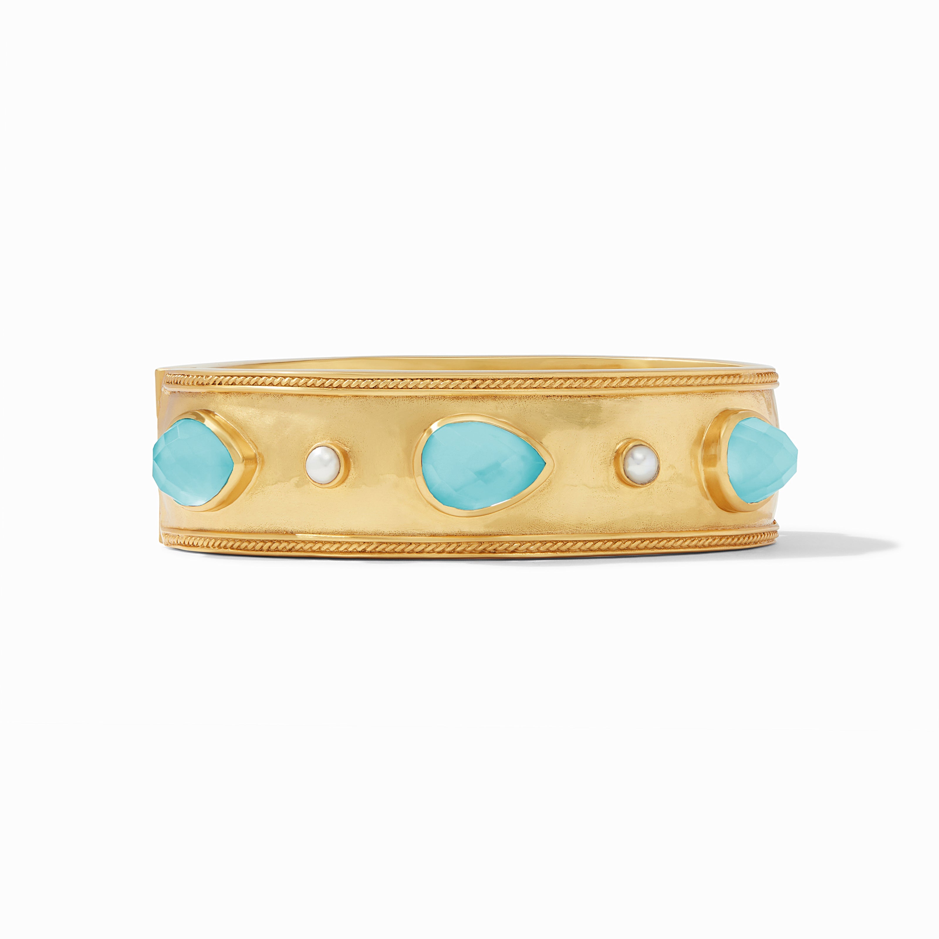 Cannes Stone Statement Hinge Bangle